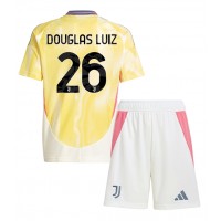 Juventus Douglas Luiz #26 Udebane Trøje Børn 2024-25 Kortærmet (+ Korte bukser)